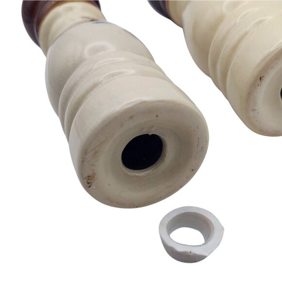 Vintage Ceramic Florida Souvenir Salt & Pepper Shakers 6.25" Collectible Beach - Picture 5 of 6